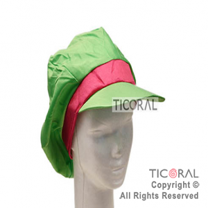 SOMBRERO BOINA FLUO CON VISERA VERDE Y FUCSIA HS5831-3 x 1